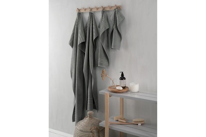 Gästhandduk Basic Frotté - Grå - Products - Textil & mattor - Badrumstextil - Handdukar