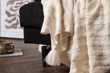 Katlyn Pläd 130x170 cm - Vit - Products - Textil & mattor - Filt & pläd