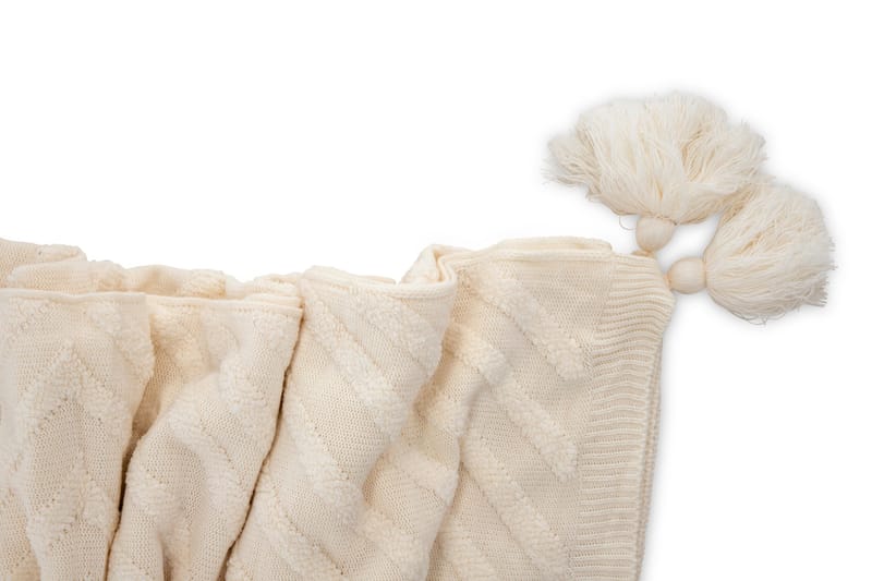 Katlyn Pläd 130x170 cm - Vit - Products - Textil & mattor - Filt & pläd