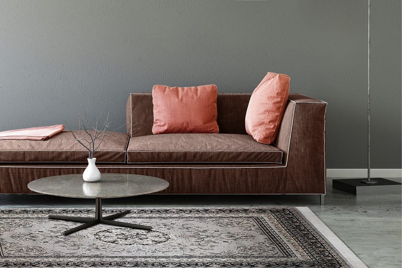 Casablanca Medallion Orientalisk Matta 130x190 - Silver - Products - Textil & mattor - Matta - Små mattor