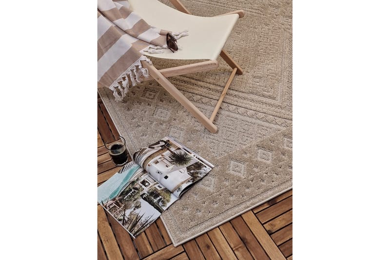 Hampton Flatvävd Matta 160x230 cm Rektangulär - Beige - Products - Textil & mattor - Matta - Flatvävd matta