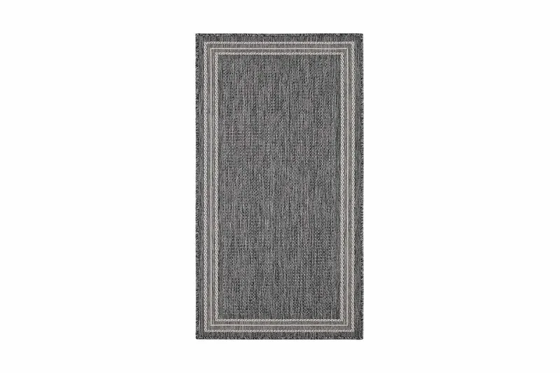 Madrid Frame Matta 80x150 cm Flatvävd - Grå - Products - Textil & mattor - Matta - Flatvävd matta