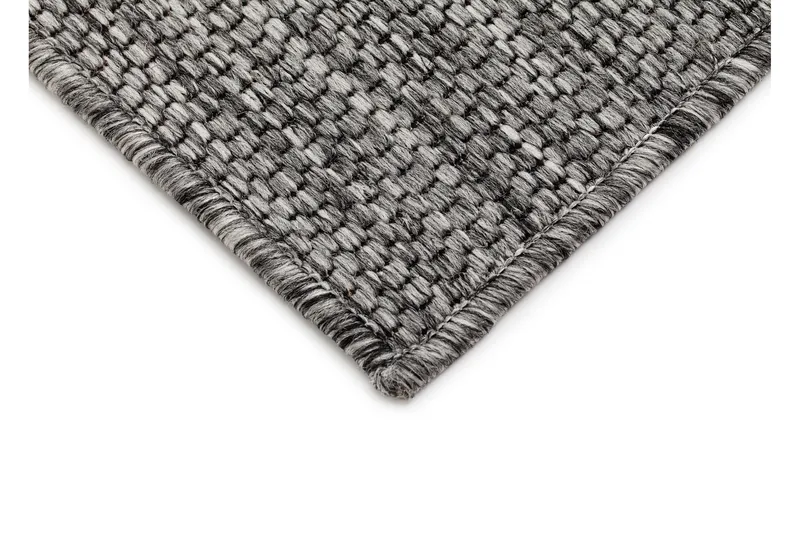 Madrid Square Flatvävd Matta 80x340 - Grå/Svart - Products - Textil & mattor - Matta - Flatvävd matta