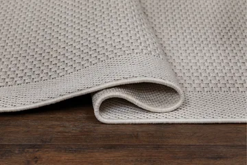 Miami Flatvävd Matta Fyrkantig 200x200 cm - Vit - Products - Textil & mattor - Matta - Flatvävd matta