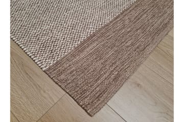 Alva Bomullsmatta 240x240 cm Kvadratisk - Mörkbeige - Products - Textil & mattor - Matta - Modern matta - Bomullsmatta