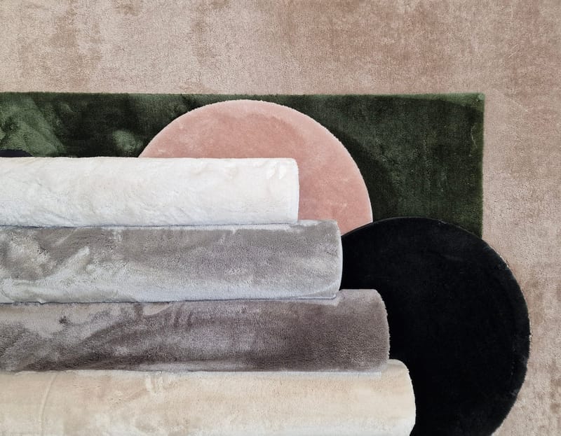 Cozy Ryamatta 120 cm Rund - Grön - Products - Textil & mattor - Matta - Modern matta - Ryamatta