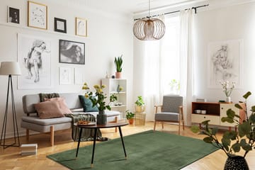 Cozy Ryamatta 160x230 cm Rektangulär - Grön - Products - Textil & mattor - Matta - Modern matta - Ryamatta