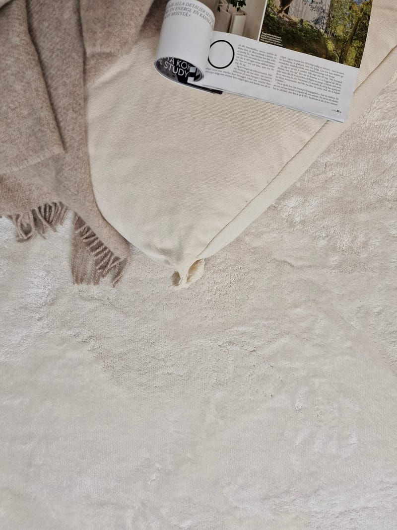 Cozy Ryamatta 160x230 cm Rektangulär - Vit - Products - Textil & mattor - Matta - Modern matta - Ryamatta