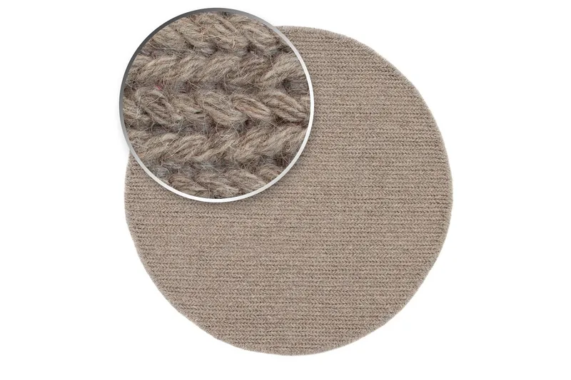 Dalarö Ullmatta 240 cm Rund - Linne - Products - Textil & mattor - Matta - Modern matta - Ullmatta