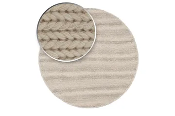 Dalarö Ullmatta 240 cm Rund - Vit - Products - Textil & mattor - Matta - Modern matta - Ullmatta