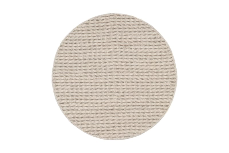 Dalarö Ullmatta 240 cm Rund, Vit