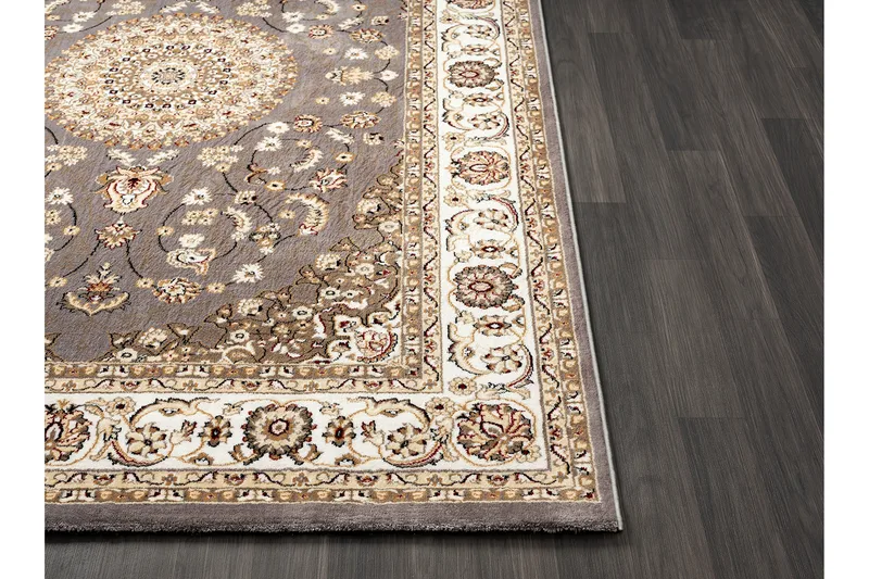 Dubai Medallion Wiltonmatta 80x200 cm - Grå - Products - Textil & mattor - Matta - Modern matta - Wiltonmatta