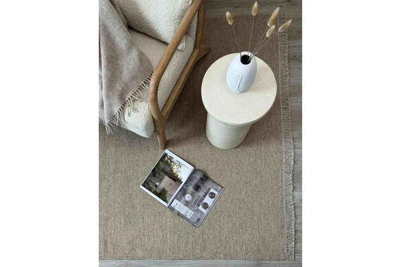 Eden Ullmatta 140x200 cm Rektangulär - Beige - Products - Textil & mattor - Matta - Modern matta - Ullmatta