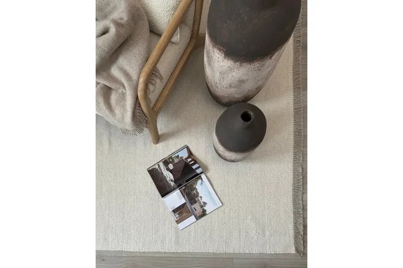 Eden Ullmatta 240x340 cm Rektangulär - Creme - Products - Textil & mattor - Matta - Modern matta - Ullmatta