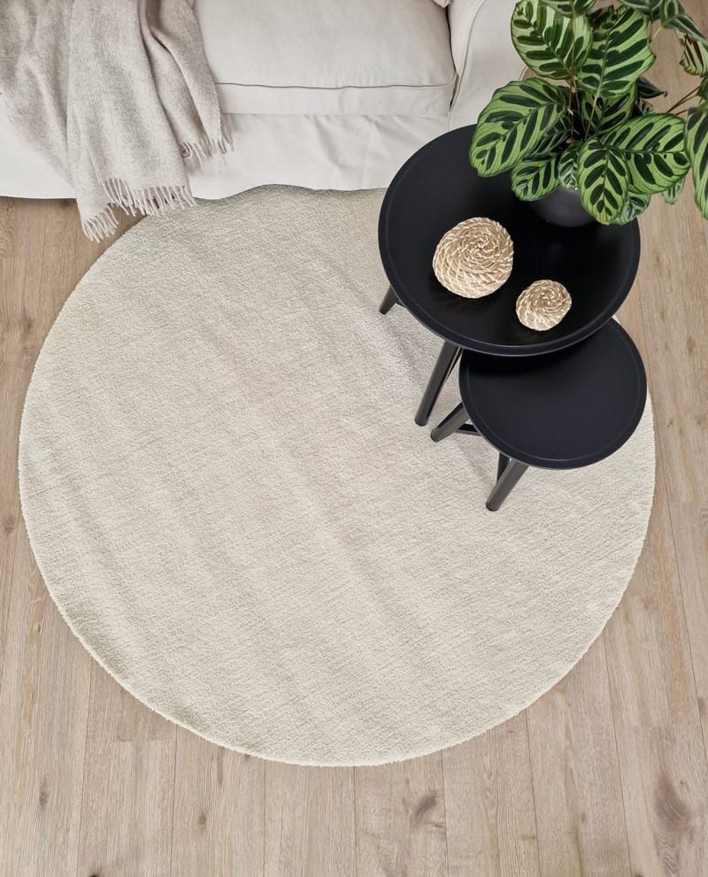 Feel Matta 120 Rund - Natur - Products - Textil & mattor - Matta - Modern matta - Ryamatta