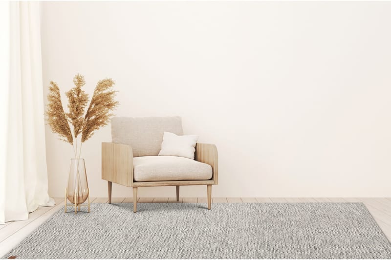 Gåsöga Ullmatta 140x200 cm Rektangulär - Grå - Products - Textil & mattor - Matta - Modern matta - Ullmatta