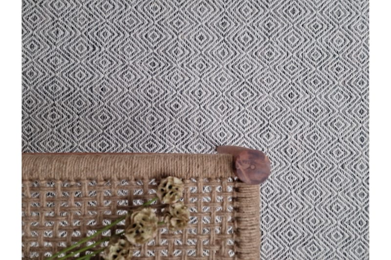 Gåsöga Ullmatta 140x200 cm Rektangulär - Grå - Products - Textil & mattor - Matta - Modern matta - Ullmatta