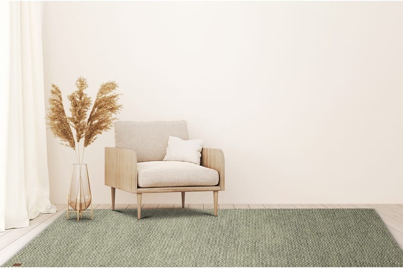 Gåsöga Ullmatta 160x230 cm Rektangulär - Grön - Products - Textil & mattor - Matta - Modern matta - Ullmatta