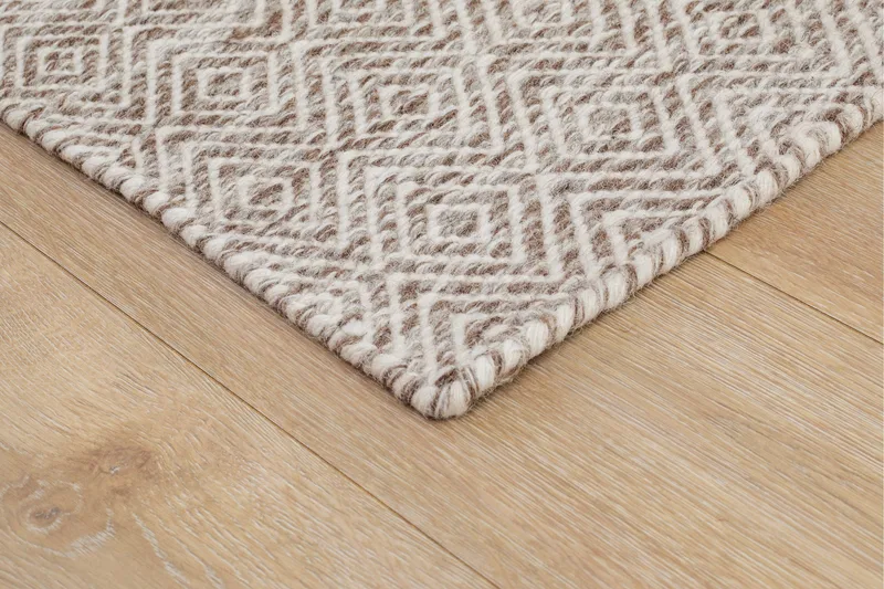 Gåsöga Ullmatta 200x300 cm Rektangulär - Beige - Products - Textil & mattor - Matta - Modern matta - Ullmatta