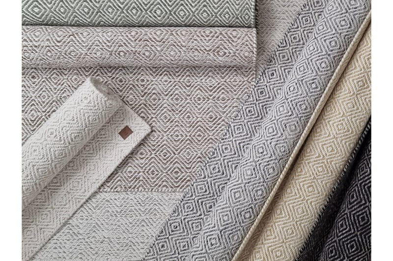 Gåsöga Ullmatta 240x340 cm Rektangulär - Grön - Products - Textil & mattor - Matta - Modern matta - Ullmatta