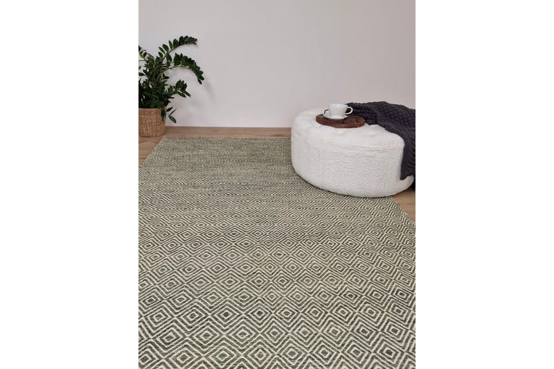 Gåsöga Ullmatta 300x400 cm Rektangulär - Grön - Products - Textil & mattor - Matta - Modern matta - Ullmatta
