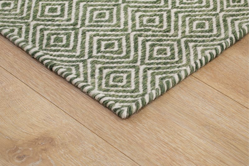 Gåsöga Ullmatta 300x400 cm Rektangulär - Grön - Products - Textil & mattor - Matta - Modern matta - Ullmatta