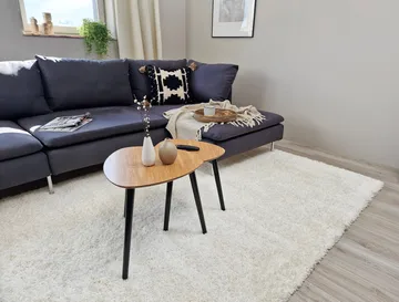 Lounge Ryamatta 160x230 cm Rektangulär - Vit - Products - Textil & mattor - Matta - Modern matta - Ryamatta