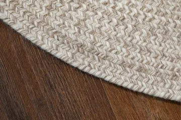 Lya Ullmatta Ø160 cm Rund - Beige - Products - Textil & mattor - Matta - Modern matta - Ullmatta