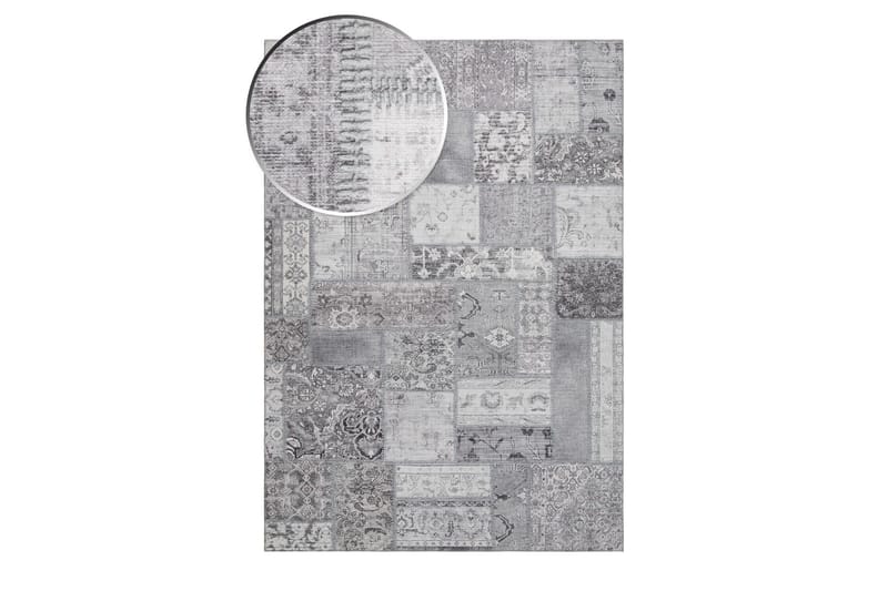 Patchwork Wiltonmatta 200x290 cm Rektangulär - Silver - Products - Textil & mattor - Matta - Modern matta - Wiltonmatta