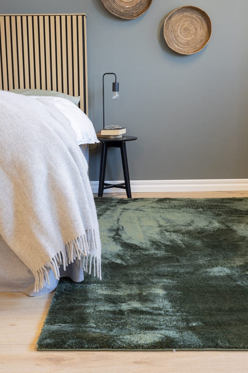 Cozy Ryamatta 110x160 cm Rektangulär - Grön - Products - Textil & mattor - Matta - Modern matta - Ryamatta