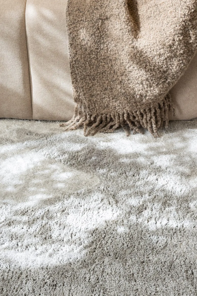 Cozy Ryamatta 133x190 cm Rektangulär - Silver - Products - Textil & mattor - Matta - Modern matta - Ryamatta