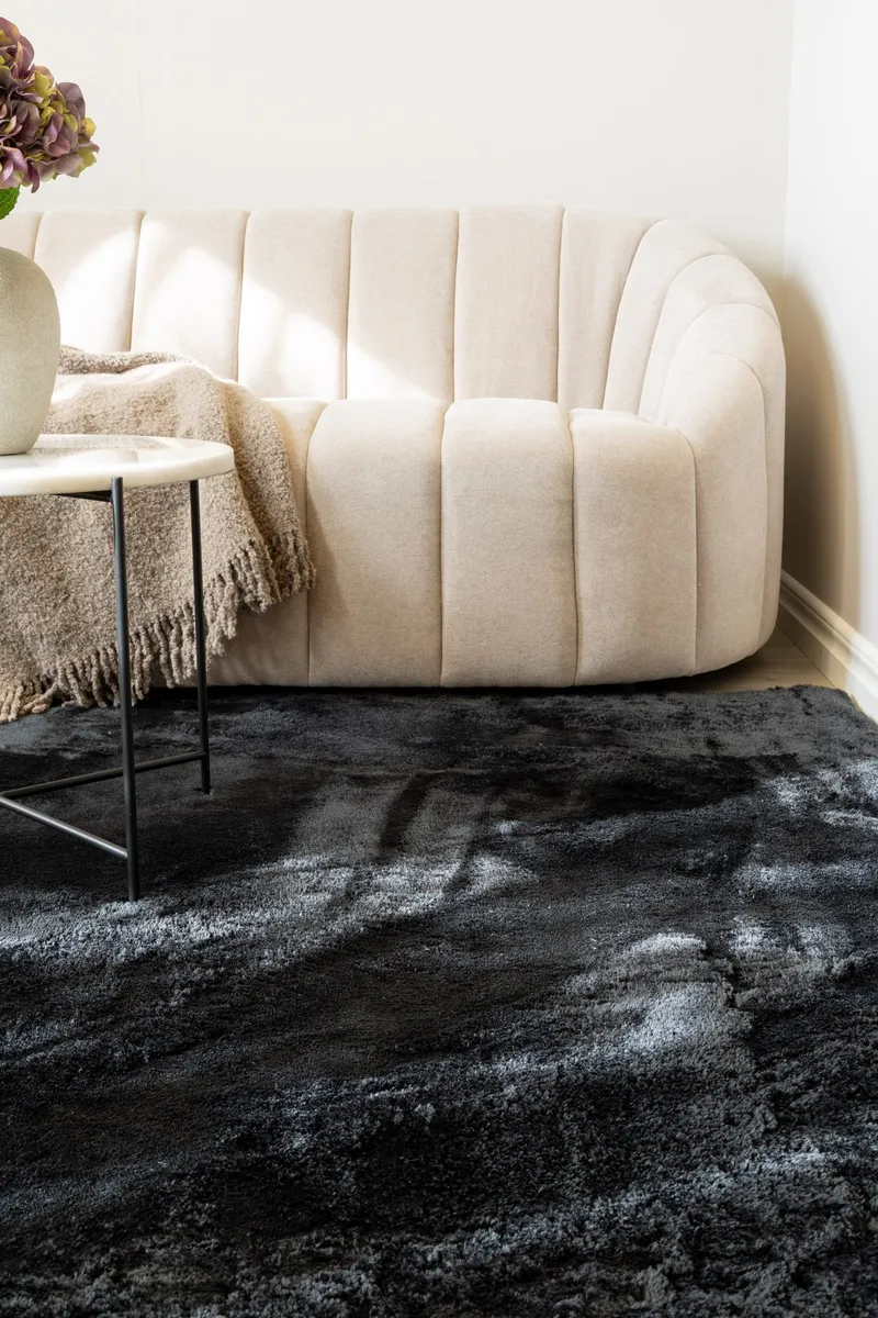 Cozy Ryamatta 200x290 cm Rektangulär - Svart - Products - Textil & mattor - Matta - Modern matta - Ryamatta