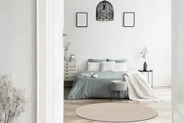 Sheraton Ryamatta Rund 120 cm - Creme - Products - Textil & mattor - Matta - Modern matta - Ryamatta