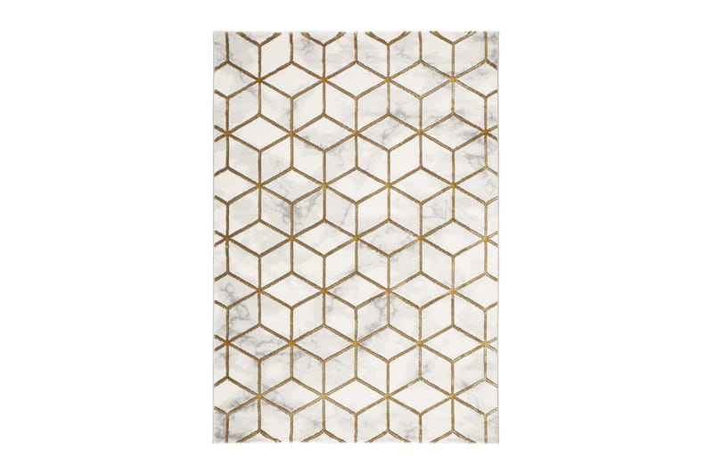 Skravelsbo Cube Matta 200x290 cm - Guld - Products - Textil & mattor - Matta - Modern matta - Wiltonmatta