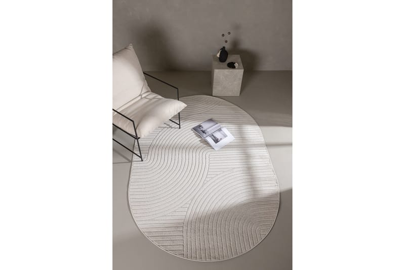Vince Wiltonmatta 160x230 cm Oval - Vit - Products - Textil & mattor - Matta - Modern matta - Friezematta