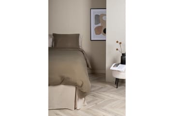 Mila Bäddset 2-Dels 150x200/50x60 cm - Brun - Products - Textil & mattor - Sängkläder - Bäddset & påslakanset - Påslakanset dubbelsäng