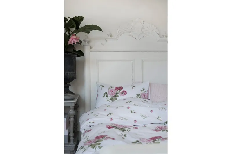 Påslakanset Enkelsäng 2-Dels New Dawn Rosa - Borganäs of Sweden - Products - Textil & mattor - Sängkläder - Bäddset & påslakanset - Påslakanset dubbelsäng