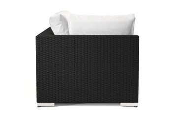 Bahamas Högermodul utomhus 140 cm i konstrotting - Svart - Products - Utemöbler & utemiljö - Övrigt utemöbler - Moduler utesoffa