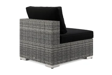 Bahamas Mittmodul utomhus i konstrotting - Grå - Products - Utemöbler & utemiljö - Övrigt utemöbler - Moduler utesoffa - Mittmodul utesoffa