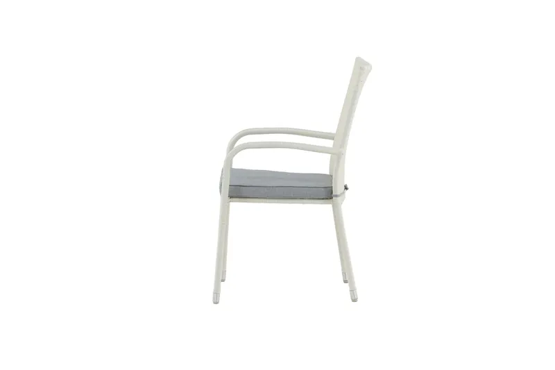 Anna Karmstol Utomhus Stapelbar - Vit - Products - Utemöbler & utemiljö - Balkong & altan - Balkongmöbler - Balkongstol