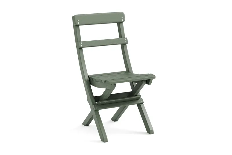 Landet Klappstol - Hopfällbar stol utomhus i akacia trä, Gr ön