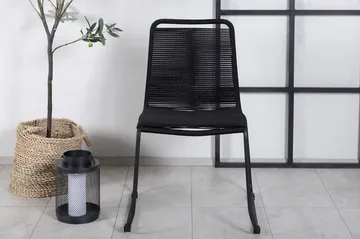 Lindos Stapelstol Utomhus Svart - Venture Home - Products - Utemöbler & utemiljö - Balkong & altan - Balkongmöbler - Balkongstol