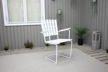 Vaxholm Karmstol Utomhus Vit - KWA - Products - Utemöbler & utemiljö - Balkong & altan - Balkongmöbler - Balkongstol