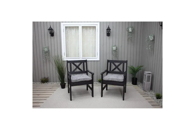 Stolskudde Malmö - Grå - Products - Utemöbler & utemiljö - Dynor - Sittdyna & ryggdyna utemöbler