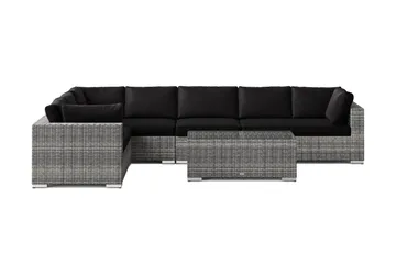 Bahamas L-formad utesoffa vänster, 7-sits med bord - Grå - Products - Utemöbler & utemiljö - Loungemöbler - Loungeset & loungegrupp