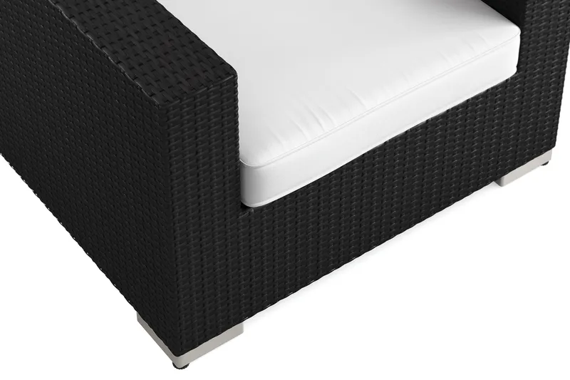 Bahamas Loungefåtölj utomhus i konstrotting - Svart - Products - Utemöbler & utemiljö - Loungemöbler - Loungestol utomhus