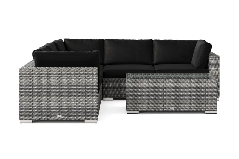 Bahamas utomhus hörnsoffa 5-sits vändbar med bord - Grå - Products - Utemöbler & utemiljö - Loungemöbler - Loungeset & loungegrupp