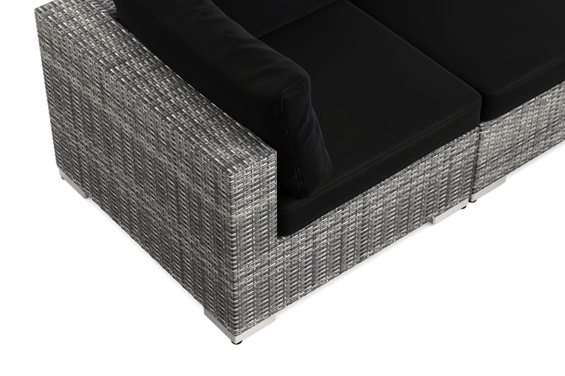 Bahamas utomhus hörnsoffa 5-sits vändbar och bord med hylla - Grå - Products - Utemöbler & utemiljö - Loungemöbler - Loungeset & loungegrupp