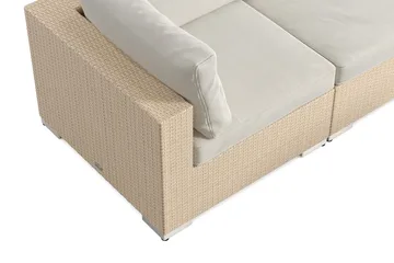 Bahamas utomhus hörnsoffa 6-sits vändbar med fåtölj och bord - Beige - Products - Utemöbler & utemiljö - Loungemöbler - Loungeset & loungegrupp