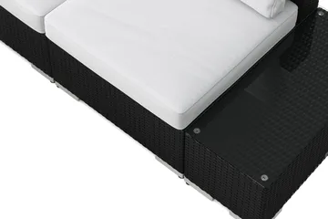 Bahamas utomhus hörnsoffa 7-sits vändbar med öppet avslut och bord - Svart - Products - Utemöbler & utemiljö - Loungemöbler - Loungeset & loungegrupp